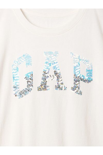 GAP Tricou pentru fete 628663-01 Alb