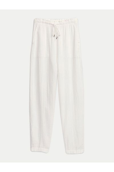 GAP Women's fabric trousers 866663-02 Ecru