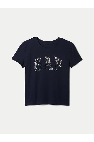GAP Tricou pentru fete 628663-00 Bleumarin