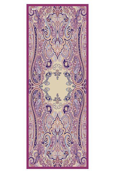 Qef Deluxe Summer Shawl Jade Fuchsia
