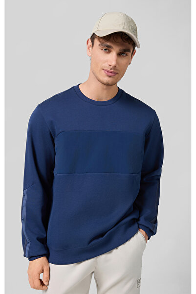 Champion C-Tech Crewneck Sweatshirt Lacivert Erkek Sweatshirt-220392-BS561