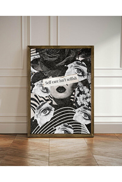 Vetro Design Looking Inward Is Not Selfish Framed Poster