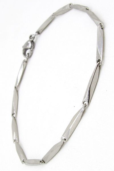 Takı Dükkanı Cube Triangle Model Steel Imprint Men's Bracelet Chain Eck38b