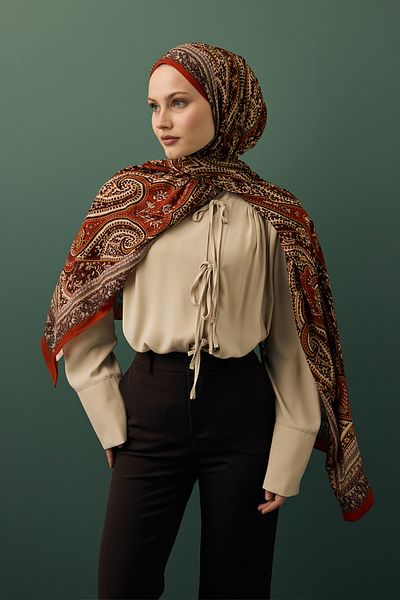 Qef Deluxe Summer Shawl - Eva Tile