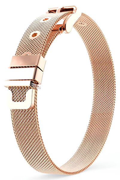 Takı Dükkanı Kordon Kemer Örgü Hasır Erkek Çelik Bileklik scb03