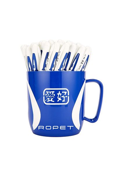 Ropet Set 48 Pix Cu Gel Albastru, Cu Cana Plastic, 0.5mm, Ropet