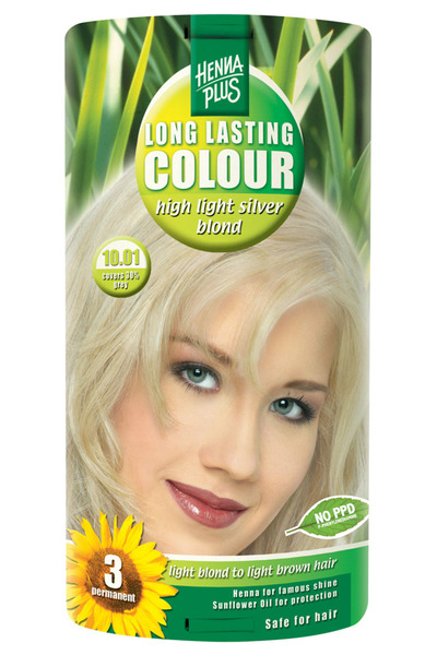Hennaplus Vopsea de par Hennaplus Long Lasting Colour High Light Silver Blond...
