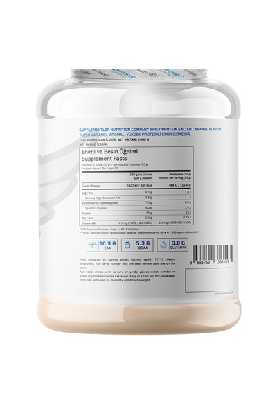 Supplementler Whey Protein 1000 Gr - Tuzlu Karamel