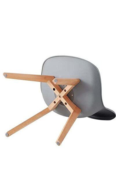 Taimi 5-Piece Dining Set, Rectangular Dining Table | 80x60x75cm with 4 Gray Chairs Soft Padded Seats