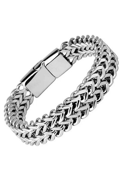 sarıyer silver Chain Model Modern Design Stylish Style Steel Bracelet with Magnet Magnetic Lock