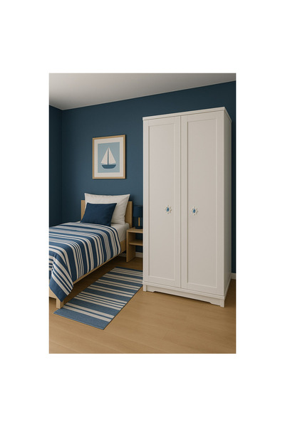 EYM Mobilier Camera Copiilor Mâner Dulap Buton Sailor Helm Blue