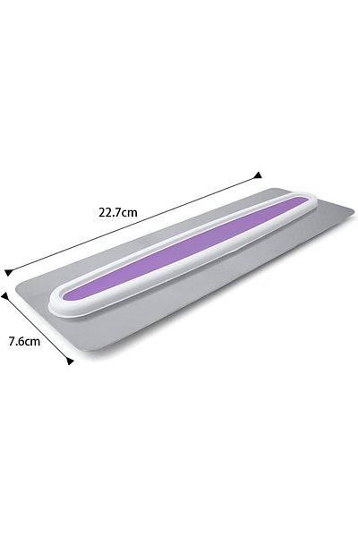 Yoyush Fine Scraper For Fondant And Icing, Stainless Steel/plastic, Silver/purple, 22.7 X 7.6 Cm