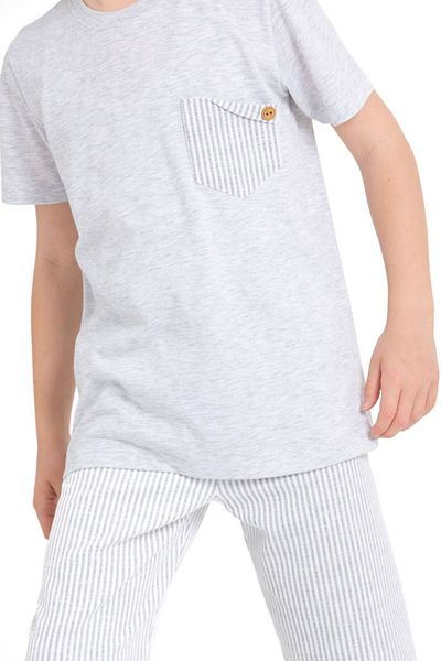 CiciTime Çocuk Modası Boy's Capri Casual Set with Summer Shorts