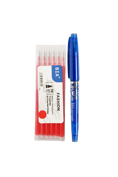Ropet Set Roller Fashion Ball 0.7mm and 6 refills 0.7mm red, Bia
