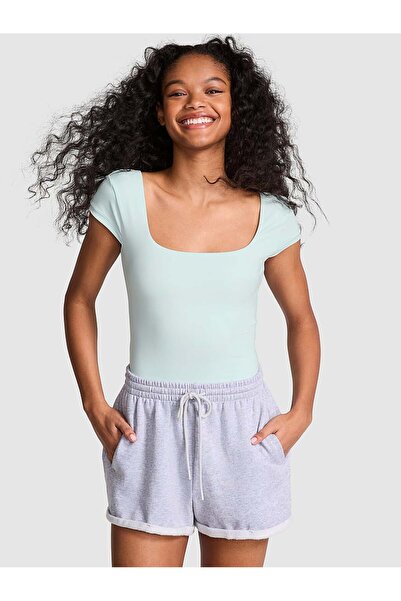 PINK Base Esnek Kısa Kollu Tişört