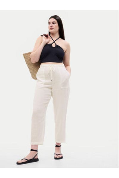 GAP Women's Fabric Trousers 541243-02 White