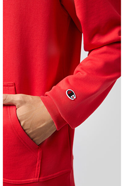 Champion Icons Hooded Sweatshirt Kırmızı Erkek Kapüşonlu Sweatshirt-220726-RS069