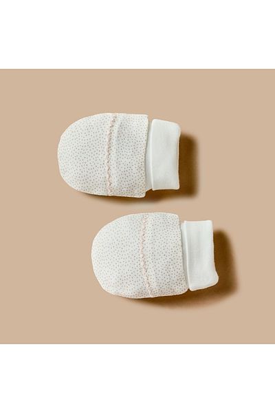 giggles Leaf Print Mittens