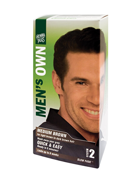 Hennaplus Vopsea de par Hennaplus pentru barbati Medium Brown, 80 ml