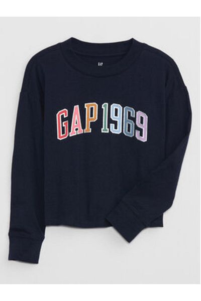 GAP Hanorac pentru fete 788206 Bleumarin