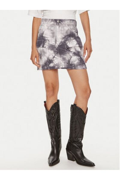 Gestuz Women's Denim Skirt 10909057 Gray