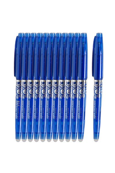Ropet Set Pix cu Radiera 0,7mm, Roller, 12 bucati, albastru