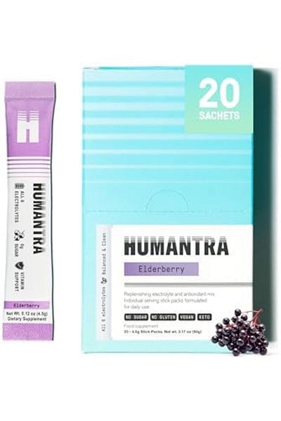 Humantra عبوات الترطيب | مُضاعِف ترطيب إلكتروليت خالي من السكر مع معادن أساسية، مُعزِّز
