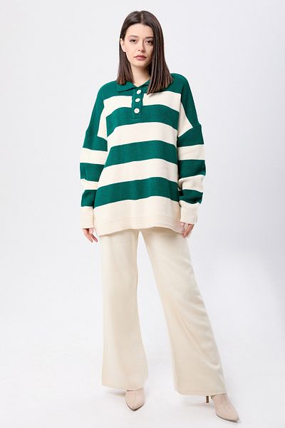 TOFİSA Knitwear Tunic Trousers Green - 23895