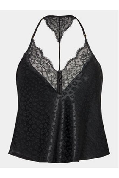 Hunkemöller hunkemoller Top de pijama pentru femei 203223 Negru