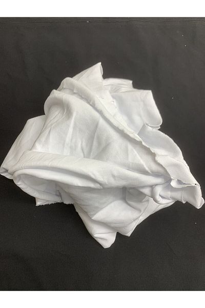 Yiğit Kumaş White Fine Ribana Fabric, Piece 200X160 cm