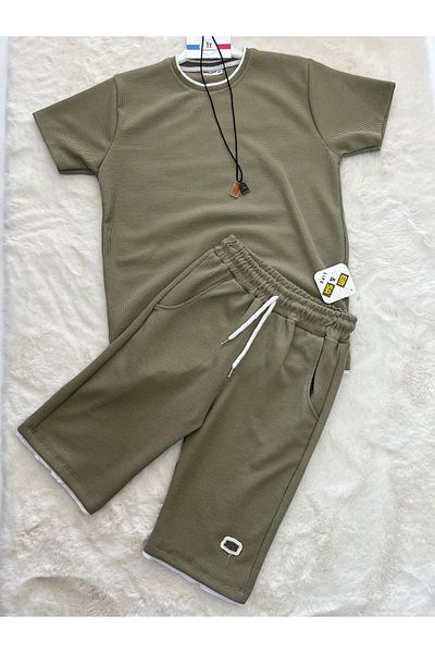 emsa Waffle Fabric Shorts and Double Necklace Gift Set