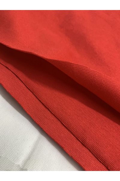 Yiğit Kumaş Red Fine Ribana Fabric, Piece 110X170 cm
