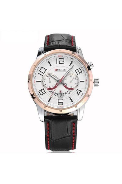 Curren Men's Wristwatch Sculpture Line Black