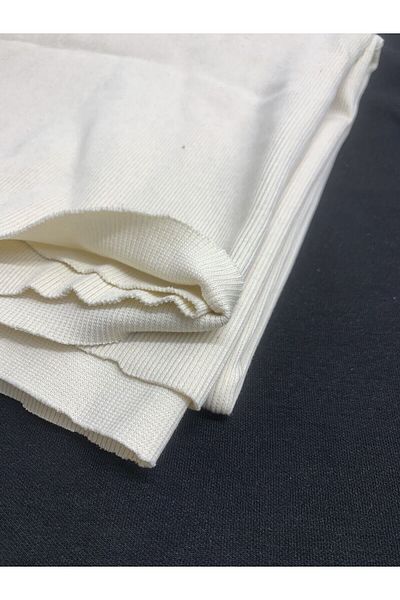 Yiğit Kumaş Beige Camisole (Ribana) Fabric, Piece 100X120 cm