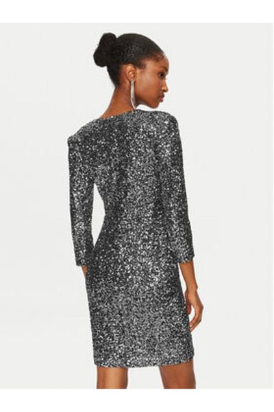 RINASCIMENTO Rochie de cocktail pentru femei CFC0121759003 argintie
