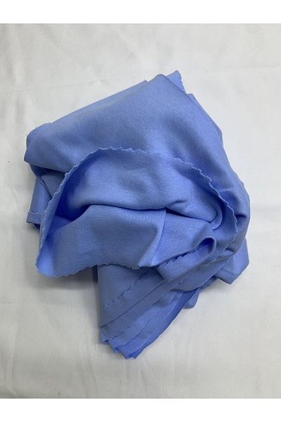 Yiğit Kumaş Blue Fine Ribana Fabric, Piece 100X170 cm