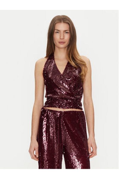 Haveone Women's Top RGE-M035 Burgundy