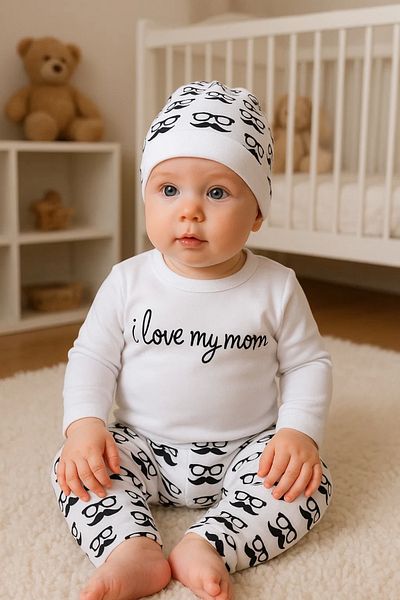 Babydonat 3-Piece Patterned Bias Glasses Set for Baby Boy