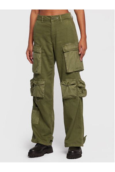 Replay Women's Fabric Trousers W8019 .000.10307 Green