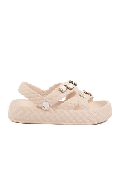 AYAKMOD Ecru Eva Light Flexible Women's Slippers 804 Z