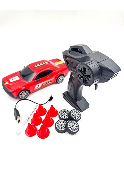 Generic KF27 Small RC Drift Car 4 Wheel Drive High Speed Car Best Gift For Boys (Red)