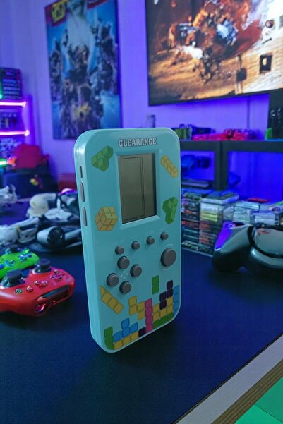 intoku Elektronik Mantık Oyunu Nostaljik Tetris Telefon Görünümlü El Atarisi Pilli