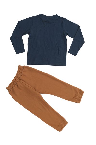 Casabony T-Rex Printed Jogger Pants + Long Sleeve -T-Shirt Set