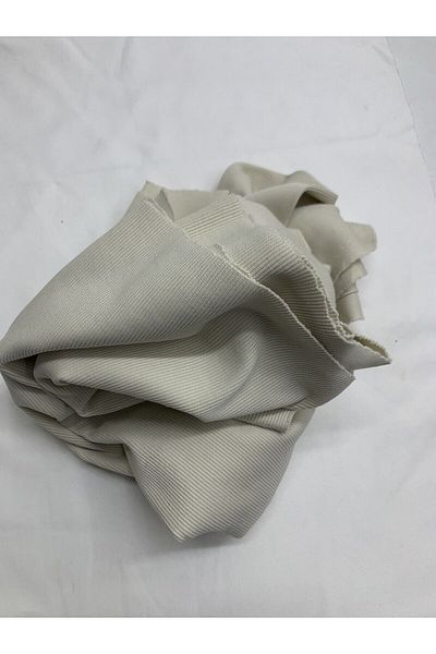 Yiğit Kumaş Cream Camisole (Ribana) Fabric, Piece 90X130 cm