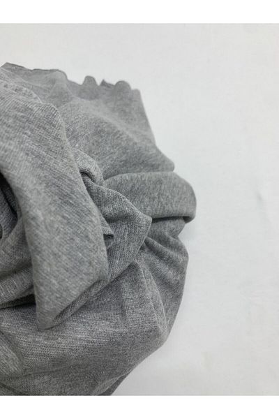 Yiğit Kumaş Gray Fine Rib Fabric, Piece 70X160 cm