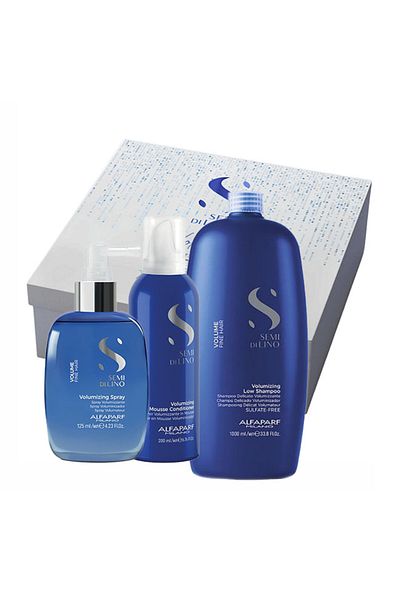 Alfaparf Milano Set pentru păr voluminos Alfaparf Milano Șampon 1000 ml + Balsam spumant 200 ml + Spray 125 ml