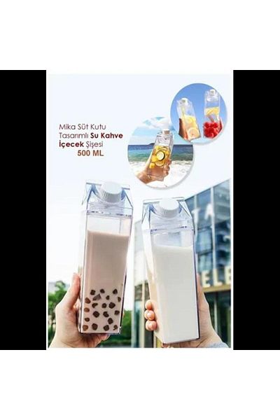 Modafiks Drink Bottle with Milk Box Design