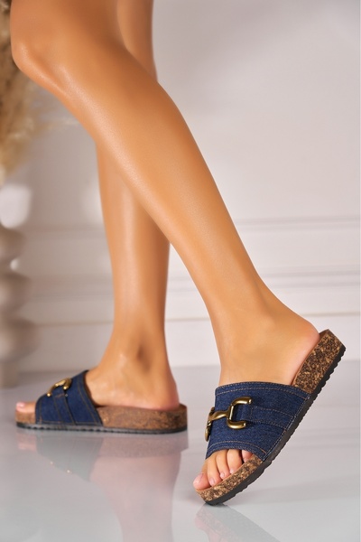 Joana Papuci/Slapi Bleumarin din Textil Viveka