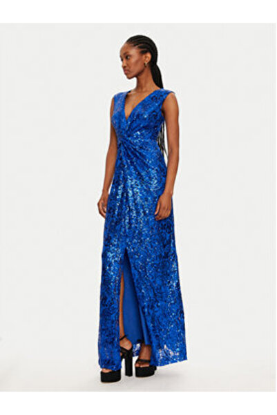 RINASCIMENTO Rochie de seară pentru femei CFC0121922003 albastră