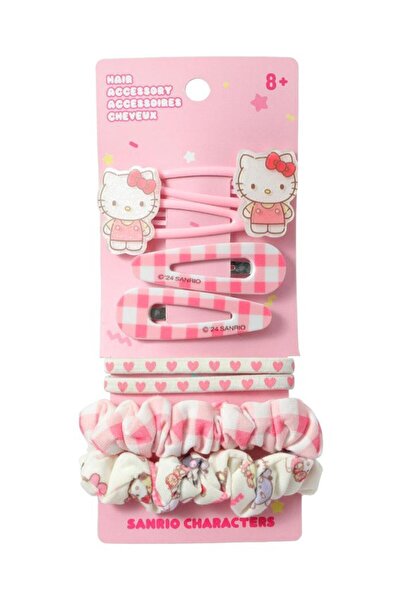 Miniso Sanrio Lisanslı Saç Toka Seti (8 adet)- Hello Kitty